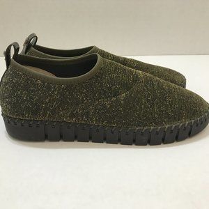 J.Renee’ Stretch Metallic Fabric Slip On Sneaker Style